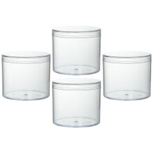 4 Pcs Transparent Cake Boxes Portable Biscuit Candy Packing