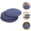 3Stk Navy Sitzkissen Rund Polyester Camping Picknick Matte 6