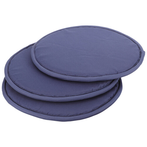 3Stk Navy Sitzkissen Rund Polyester Camping Picknick Matte 2