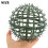 6 pezzi supporto pianta artificiale in plastica verde sfera 10