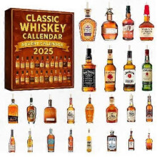 (Style A)2025 Whiskey Advent Calendar - 24 Days Premium Whiskey Tasting Experience for Christmas Countdown