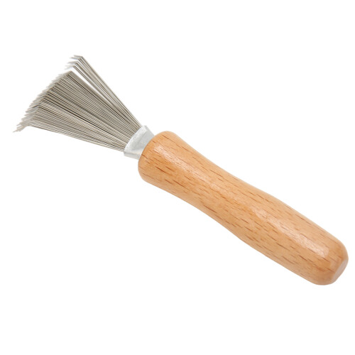 Haarbürstenreiniger, Rechendesign, Edelstahldraht, 1