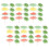 100Pcs Bright Umbrella Picks for Party Decorations 6