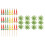 100Pcs Bright Umbrella Picks for Party Decorations 1