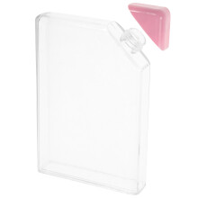transparente flache trinkflasche 450 ml für unterwegs