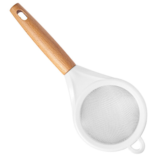 feinmaschiges mit holzgriff für die
