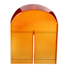 1 dekorative buchstütze mit kristallverzierung (orange)