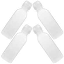 4 Kunststoff-Flaschen, Ausgießer für Kochöl, Sauce und Gewürze