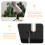 4Pièces Supports Microphone Plastique Noir Pour Bureau Usage Maison 7