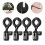 4Pièces Supports Microphone Plastique Noir Pour Bureau Usage Maison 3