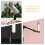 4Pièces Supports Microphone Plastique Noir Pour Bureau Usage Maison 10
