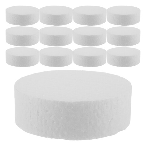 72 Pcs DIY Foam Cylinder Cake Model Polystyrene Craft 2