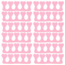 40 uds. separadores de dedos para manicura y pedicura (rosa)