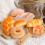 6 pcs pu simulated bread models for bakery photo props (yellow) 6