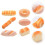 6 pcs pu simulated bread models for bakery photo props (yellow) 9
