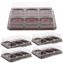50Pièces Boîtes Pour Cupcakes Mochi Multi Usage Matériel Sûr