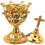 electric incense burner middle eastern tabletop metal censer 8