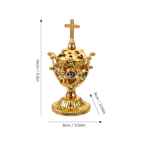 electric incense burner middle eastern tabletop metal censer 1
