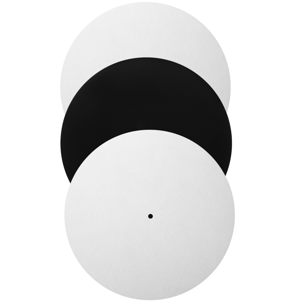 3 Szt. Antystatyczna Mata Do Gramofonu 12 Cali, WełNiana, Redukuje HałAs-image