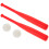 2 sets plastic honkbaltrainingsspeelgoed voor kinderen, leuke speelbal 11