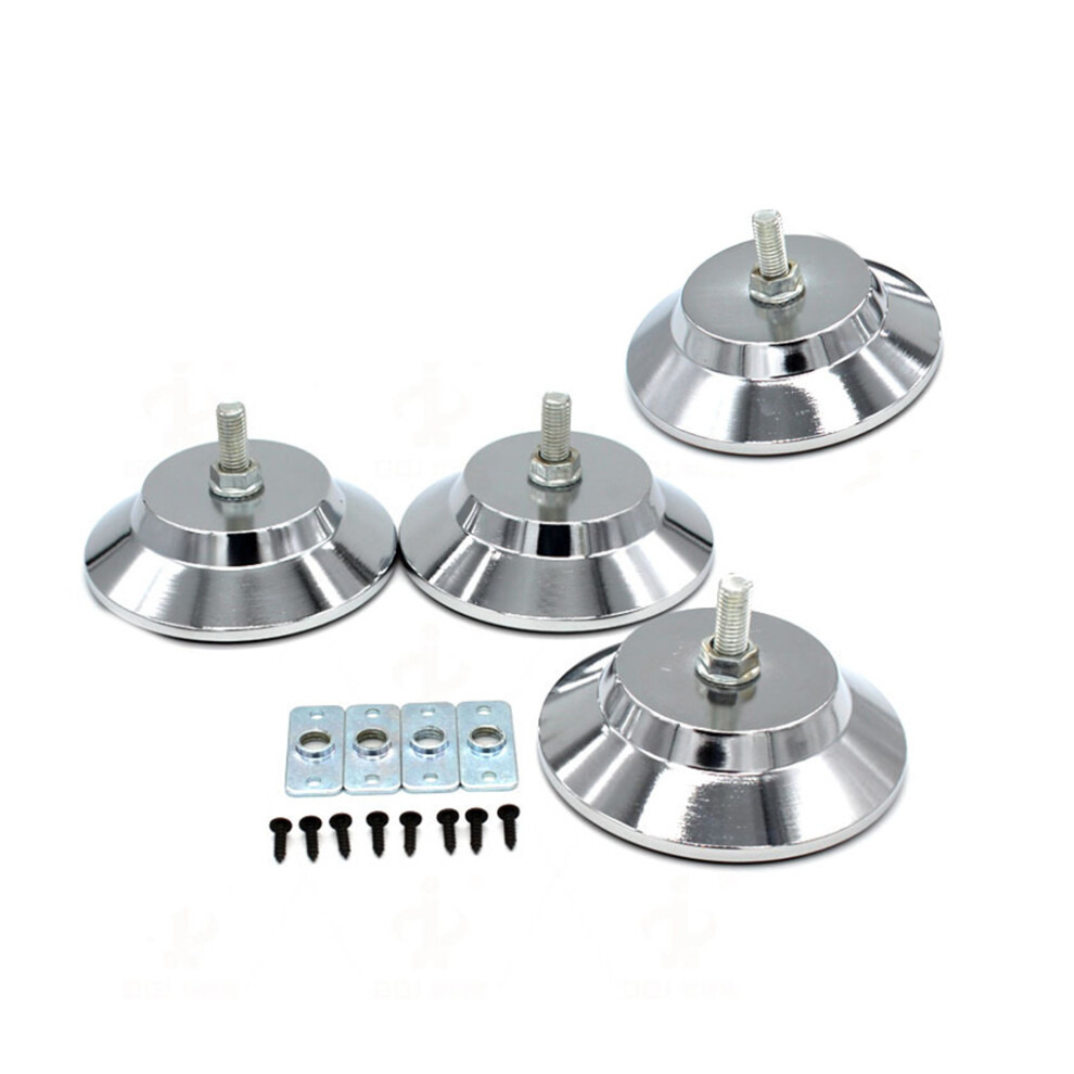 4 Pieces Pool Desk Leg Leveler Table Tennis Desk Foot Mat with Mount-image-OPC-PKKBJBP-NEW