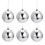 12pcs Small Silver Baubles For Home Decoration Christmas Tree 8