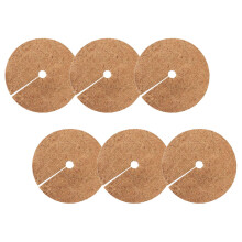 6pcs fiber flowerpot mat mulch ring round anti-grass