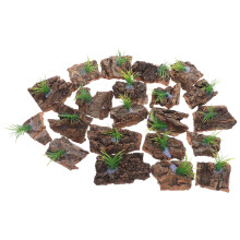 20pcs Natural Cork Bark for Reptile Tank Terrarium Decor