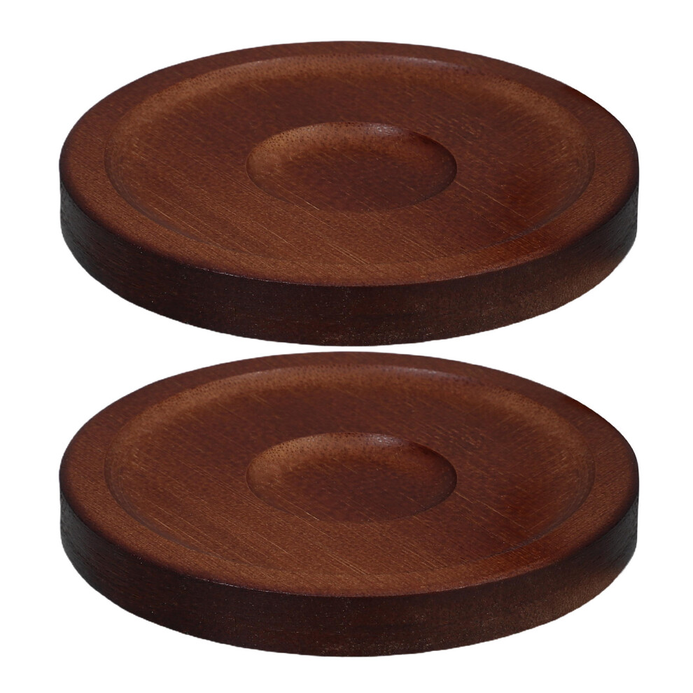2 Szt. OkrąGłE Drewniane PodkłAdki Pod Kieliszki Do Whisky-image