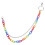 catena per vita in metallo color arcobaleno, accessorio moda 1