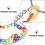 catena per vita in metallo color arcobaleno, accessorio moda 8