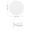 rotonda 10 cm 8 pezzi per pittura olio bianco 4