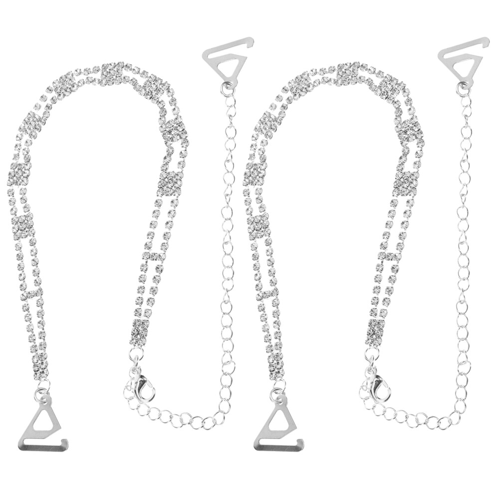 Spalline Decorative Con Strass E Catena Per Reggiseno, Sostituzione Abiti