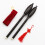 set bawu in resina con borsa per strumento musicale a 8