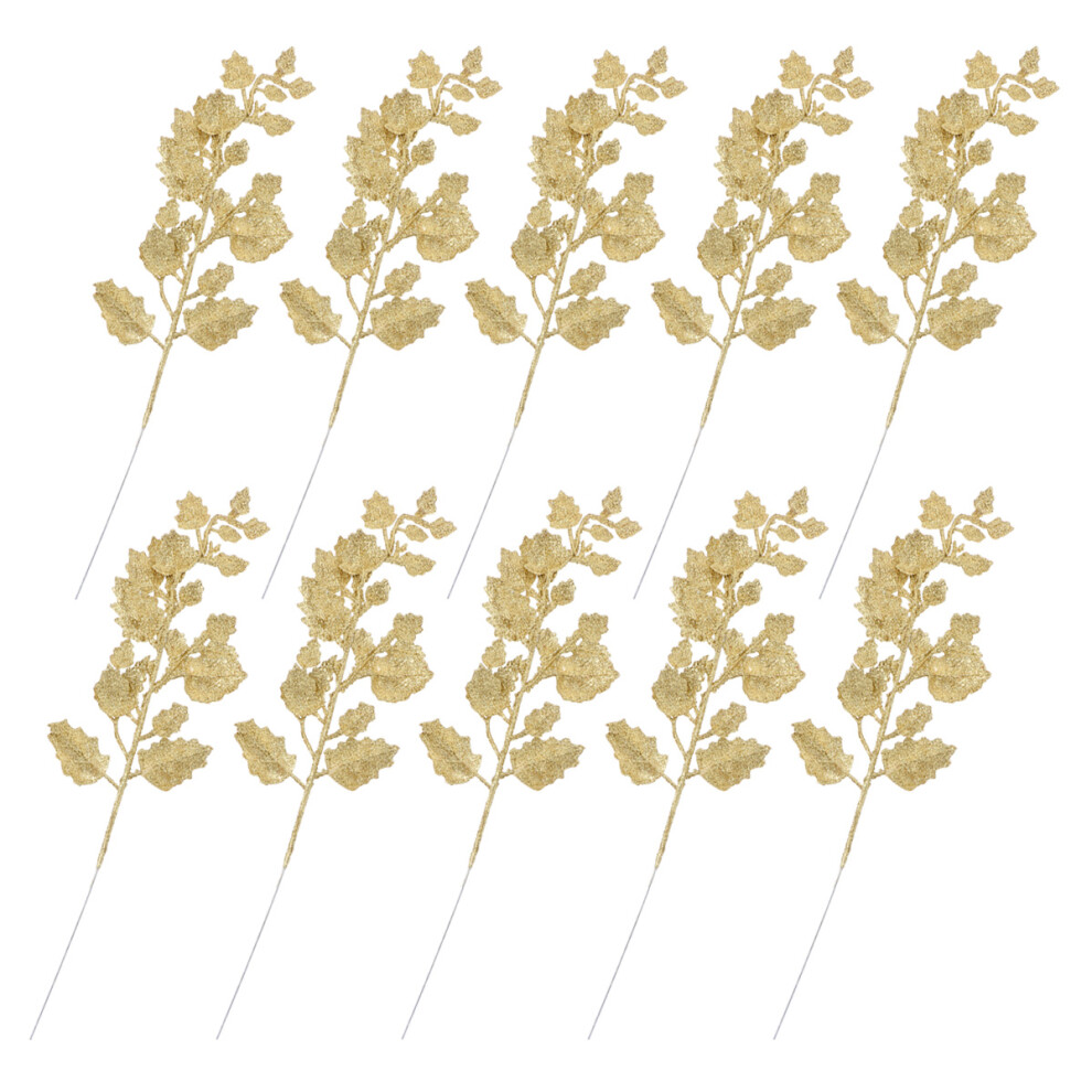 10 Szt. Blaski Proszek, śWiąTeczne LiśCie Pe, Ozdoby BożOnarodzeniowe-image