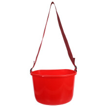 balde portátil para colheita de frutas e legumes vermelho para jardim
