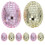 32 Pcs Easter Mirror Ball Egg Ornaments Glass Decor For Indoors 3