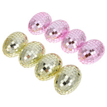 32 Pcs Easter Mirror Ball Egg Ornaments Glass Decor For Indoors