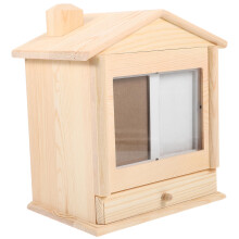 holzurne box im -design für tierasche, erinnerungskästchen