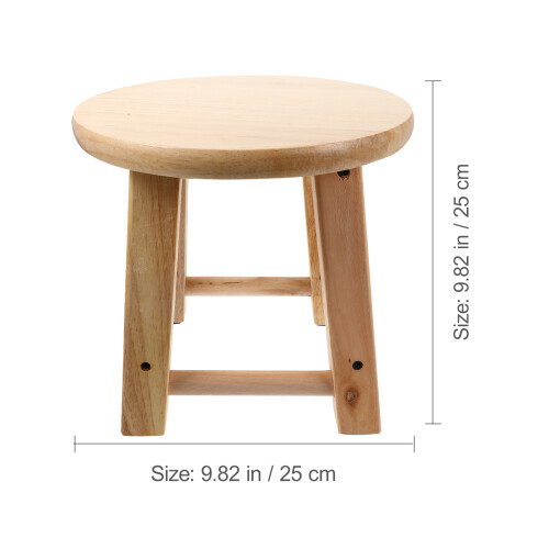 1 holz haushalt, rutschfester badezimmerhocker 1