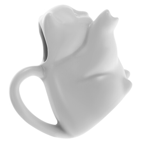 keramik milchkännchen tierform, saucenschale, kaffeepull-blumenbecher 2