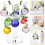 1 set kristallapfelbaum – künstliche baumfigur wohnzimmer 7