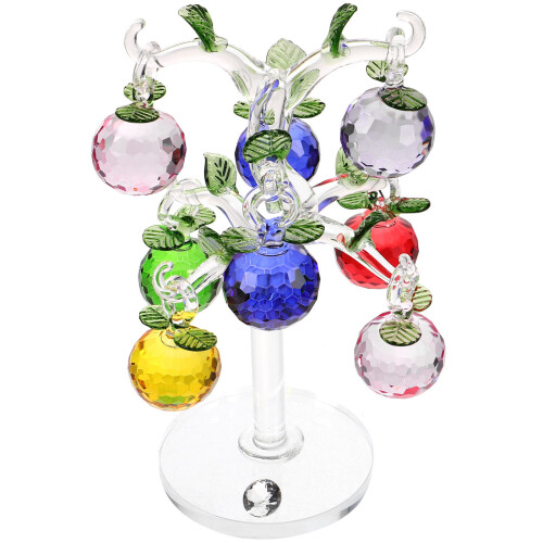 1 set kristallapfelbaum – künstliche baumfigur wohnzimmer