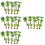 40 Pcs Miniature Palm Tree Model Micro Scenery DIY Decor 9