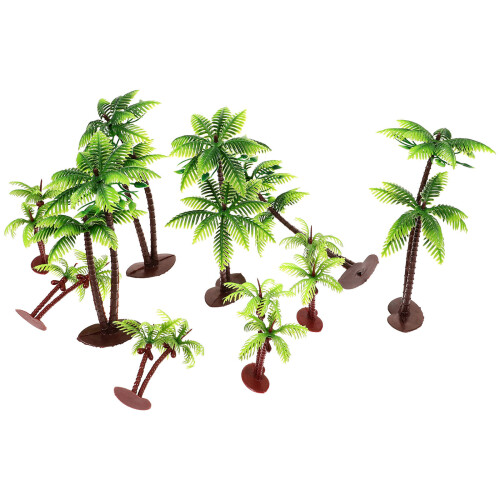 40St Mini Palmboom Decor Groen Plastic Model Voor Diorama's 2