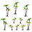 40 Pcs Miniature Palm Tree Model Micro Scenery DIY Decor 1
