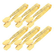 6 pcs vintage engraved incense tongs for aromatherapy burner