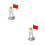 2Pcs Plastic Astronaut Statue Cake Topper Desktop Decoration 6