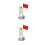 2Pcs Plastic Astronaut Statue Cake Topper Desktop Decoration 7