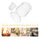 Glass Cloche Shaped Matches Holder Clear 1pack 4